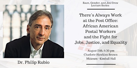 Image principale de Race, Gender, and Jim Crow Lecture Series- Dr. Rubio