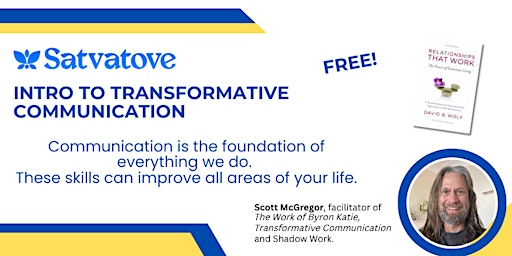 Imagem principal do evento April 29th Monday ONLINE: Intro to Transformative Communication