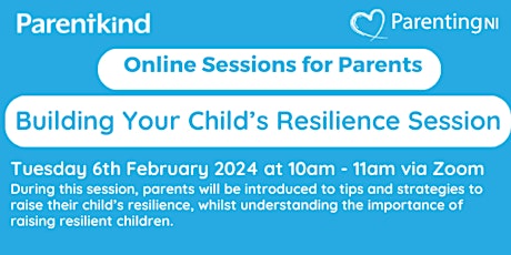 Imagen principal de Parentkind - Building Your Child's Resilience Session