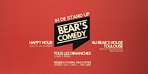 Bears Comedy - Stand Up Comedy Club primary image