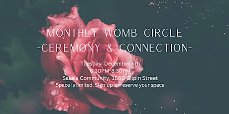 Sacred Womb Circle - Ceremony and Connection primary image