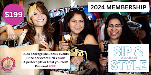 Sip and Style Membership - Attend all 5 events in 2024 primary image