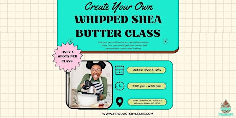 Whipped Shea Butter Workshop  primärbild