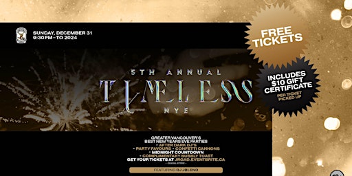 5TH ANNUAL TIMELESS NYE AT BUCK AND EAR primary image