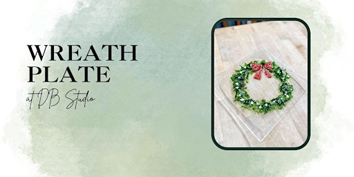 Image principale de Wreath Plate | db Studio Fused Glass