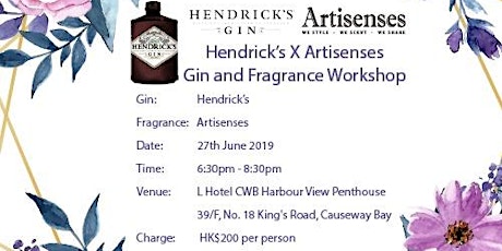 Embrace your senses- Hendrick's X Artisenses Gin and Fragrance Workshop primary image
