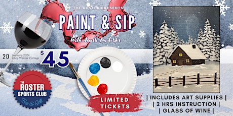 Cozy Winter Cabin Paint and Sip with Artist Annelle Bachelder primary image