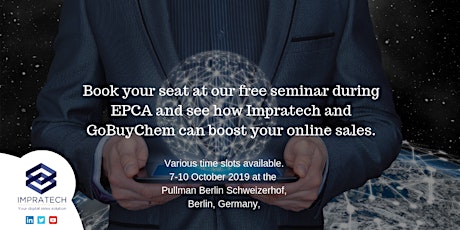 Digitalisation - GoBuyChem and Impratech showcase event at EPCA , Berlin primary image
