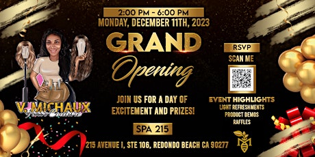 The Grand Opening of  V. Michaux Hair Couture at Spa 215 primary image