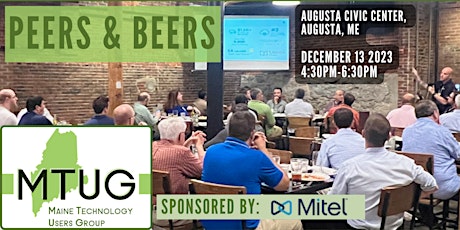 December Peers and Beers - Maine Technology Users Group (MTUG) primary image
