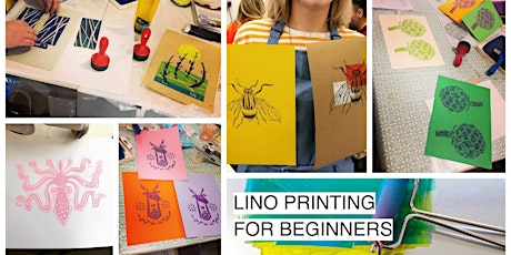 Lino Printing for Beginners Workshop - 'Drawing Life' Studio, Glasgow primary image