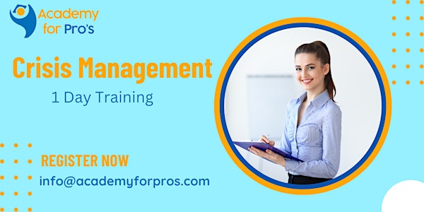 Crisis Management 1 Day Training in Montreal