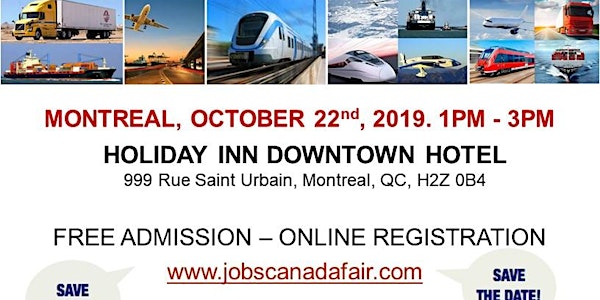 Montreal Transportation Job Fair – October 22nd, 2019