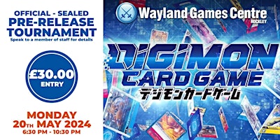 Imagem principal do evento Digimon - Beginning Observer BT16 - Official Prerelease Tournament