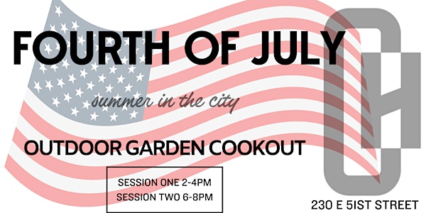 Fourth of July Outdoor Garden Cookout