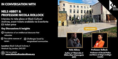 Imagen principal de Professor Nicola Rollock in conversation with Nels Abbey