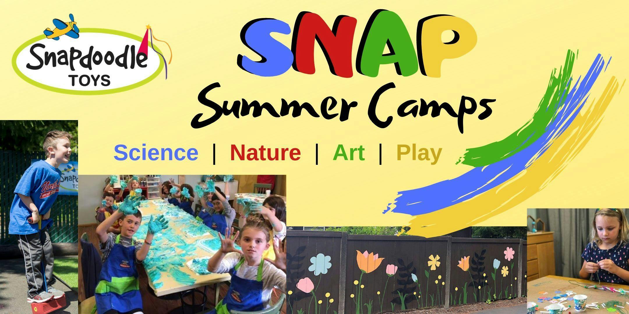 Snapdoodle SNAP Camp Week #2 (July 15-19): Science Sensations