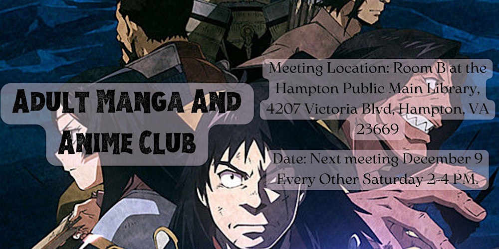 Adult Manga And Anime Club Tickets, Multiple Dates