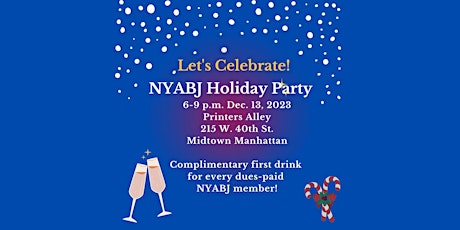 Image principale de NYABJ Holiday Party