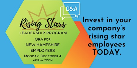 Imagen principal de New Hampshire Employers: Rising Stars Leadership Program Q&A