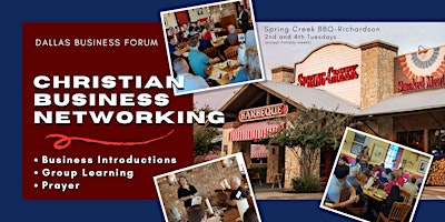 Hauptbild für Christian Business Networking (4th tuesday)
