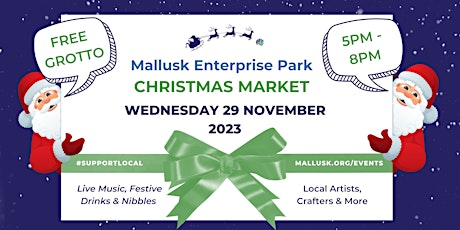 Free Santa Grotto Visit Mallusk Christmas Market by Mallusk Enterprise Park primary image