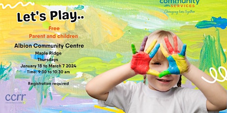 Lets Play: A free program for parents and their children birth to 5 years. primary image