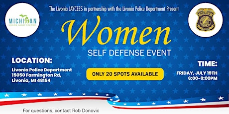 Hauptbild für Women's Self Defense Event