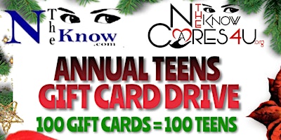 ANNUAL TEENS  CHRISTMAS GIFT CARD DRIVE primary image