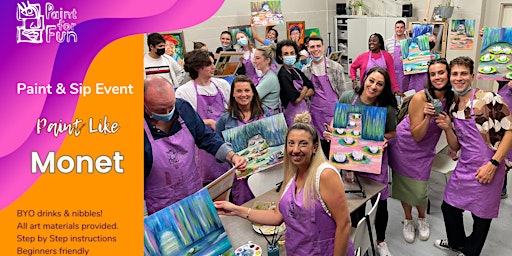 Paint and Sip Class: Monet's Water Lilies primary image