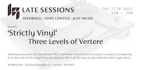 KJ Late Sessions: Strictly Vinyl - Three Levels of Vertere primary image