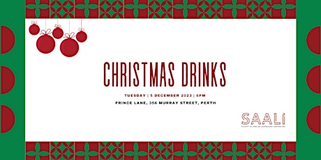 SAALI Christmas Drinks primary image