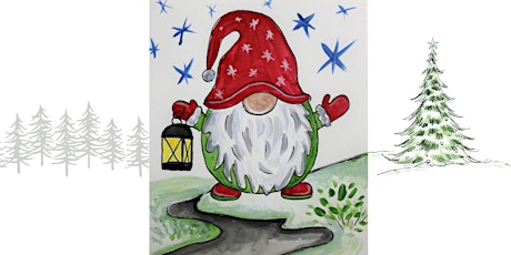 Painting  Christmas Gnome Art Class for  Kids and Adults  Holiday Special primary image