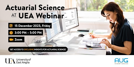 Actuarial Science Webinar - 15 December 2023 primary image