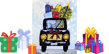 Truck with Gifts, Happy New Year Painting Class for kids and Adults primary image