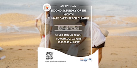 ASCENDtials Climate Cares Beach Cleanup Event at Silver Strand Beach