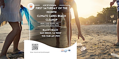 Immagine principale di ASCENDtials Kemetic Yoga and Climate Cares Black's Beach Cleanup!! 