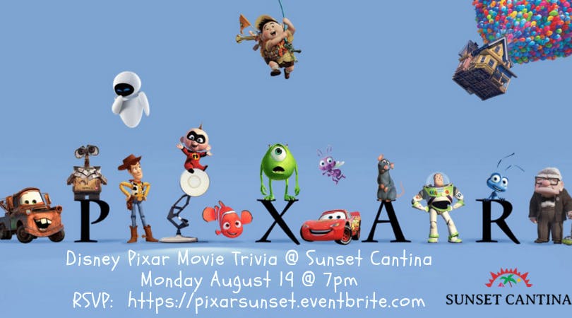 Disney Pixar Movie Trivia at Sunset Cantina