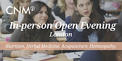 Imagen principal de CNM London Open Evening - Thursday 2nd May 2024- In-Person