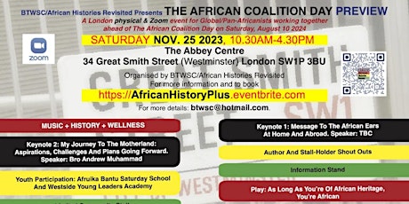 Primaire afbeelding van The African Coalition Day Preview