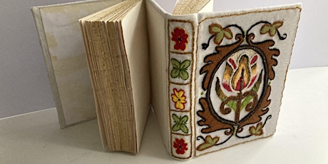 EMBROIDERED Dos-a-Dos Binding - ONLINE historic bookbinding course primary image