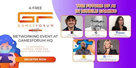 Hauptbild für Gamesforum XP - AI in mobile gaming