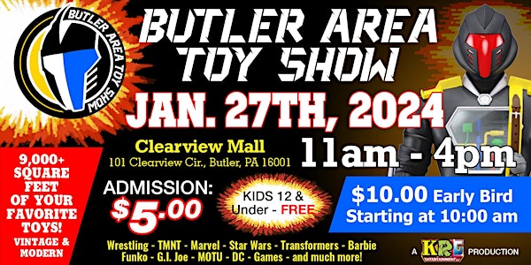 The Butler Area Toy Show Winter 2024