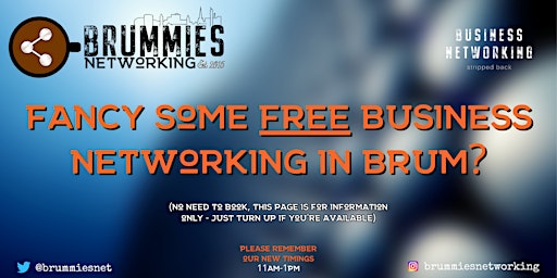 Primaire afbeelding van Brummies Networking - Free Business Networking