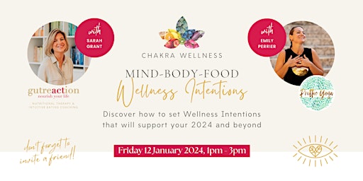 MIND-BODY-FOOD Wellness Intentions Workshop by Chakra Wellness primary image