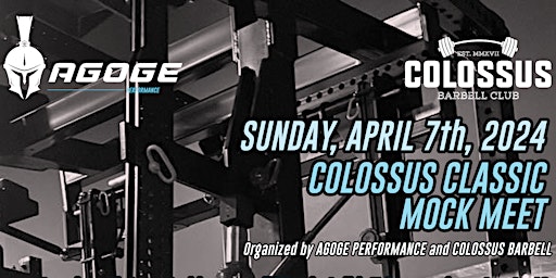Imagem principal do evento Colossus Classic - Mock Powerlifting Meet