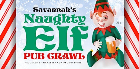 Imagem principal do evento Naughty Elf Pub Crawl (Savannah)