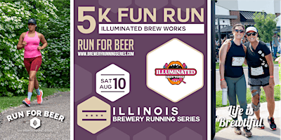 Hauptbild für 5k Beer Run x Illuminated Brew Works | 2024 Illinois Brewery Running Series