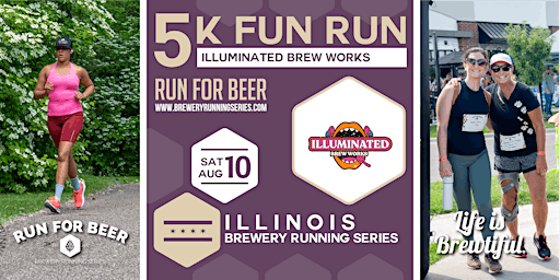 Image principale de 5k Beer Run x Illuminated Brew Works | 2024 Illinois Brewery Running Series