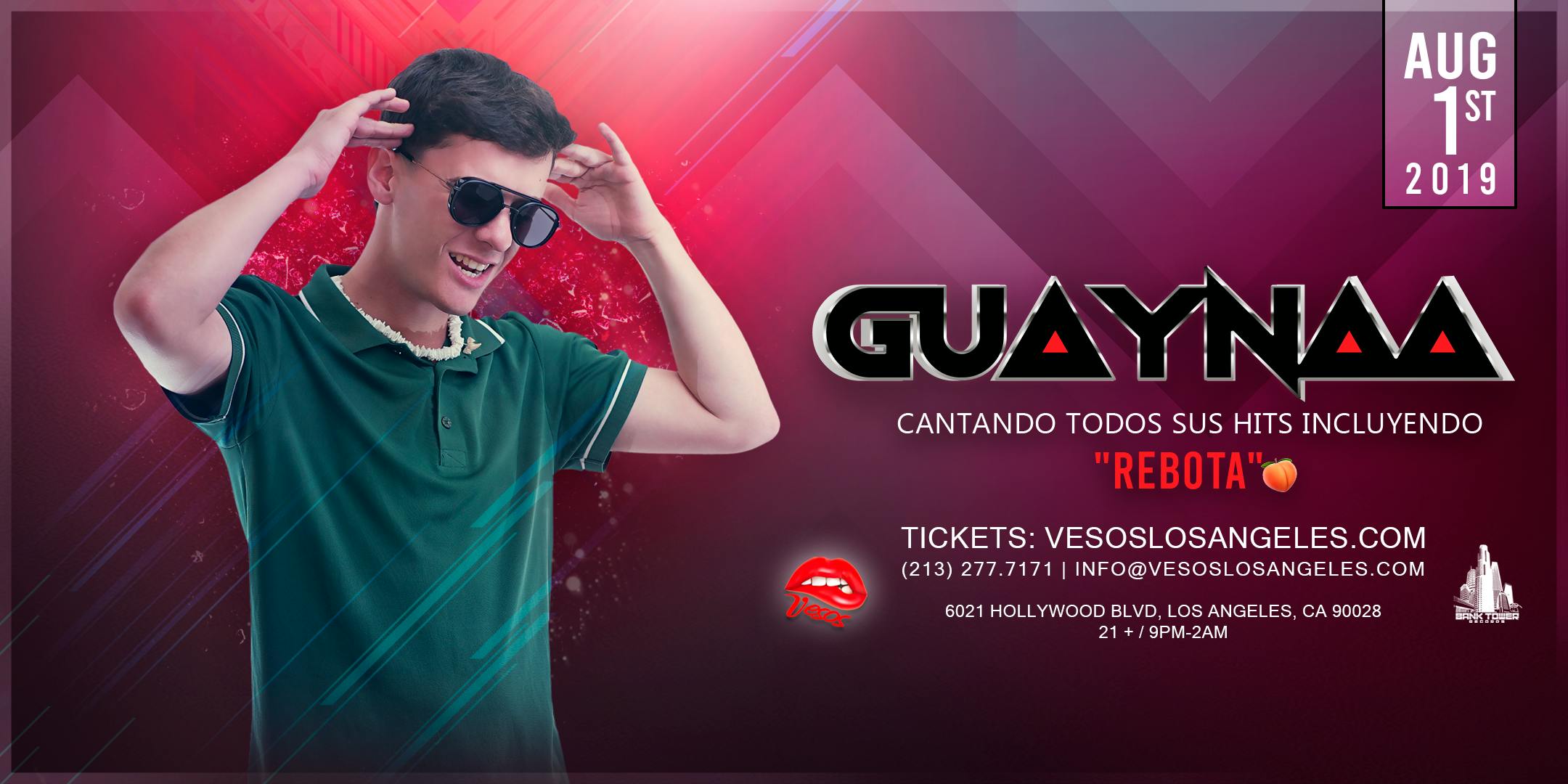 Guaynaa One Night Only @ Academy 21+ Tickets Will Be Avail. At The Door 